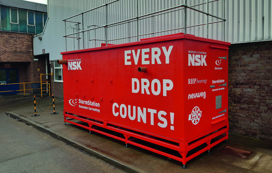 Las instalaciones de NSK en Newark implementan sistemas para la recolección de agua de lluvia